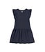 Tea Collection Indigo Pom-Pom Flutter Dress