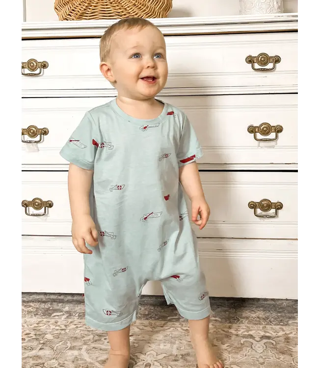 gunamuna Cotton Shortie Rowboats Romper