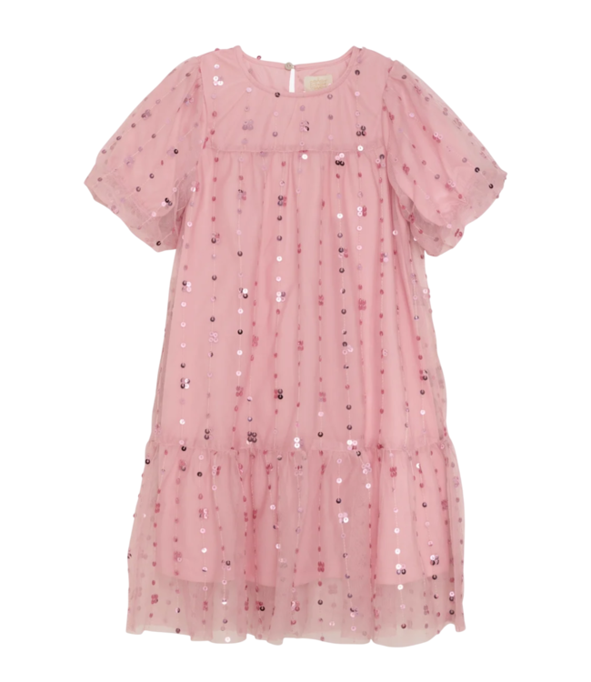 Creamie Blush Sequin Dress