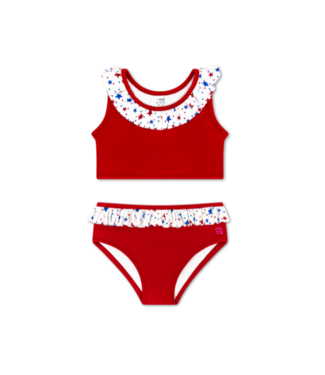 Set Athleisure Megan 2 Pc. Swimsuit- Candy Apple A Star is Born