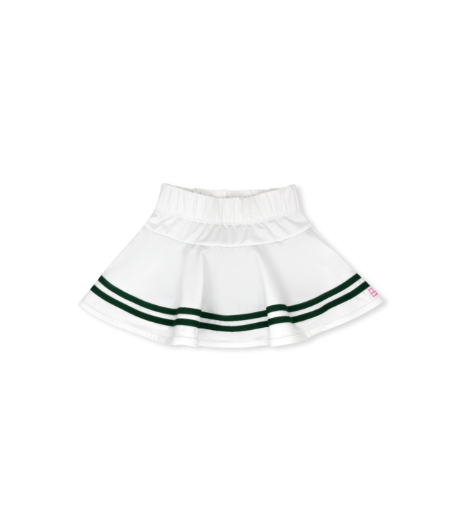 Set Athleisure Callie Coconut White w/Augusta Green Skort