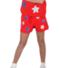 Paper Flower High Risk Red White & Blue Sequins Stars Short