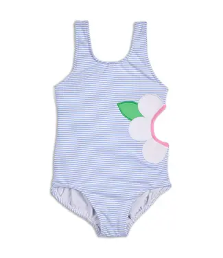 Florence Eiseman Swimsuit w/Side Cutout & Flowers