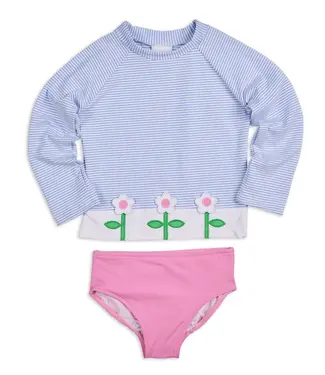 Florence Eiseman Rash Guard Tankini  w/Flowers