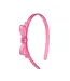 lilies&roses Thin Bow Pink Satin Headband