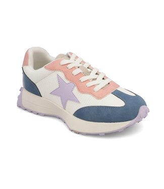 Mia Lilac/White Cayli Sneaker