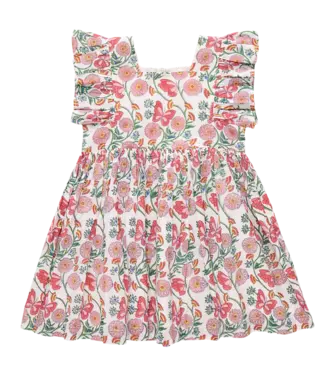 Pink Chicken Butterfly Vines Elsie Dress