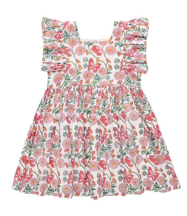 Pink Chicken Butterfly Vines Elsie Dress