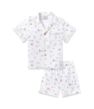 Petite Plume Easter Frolic Twill PJ Short Set