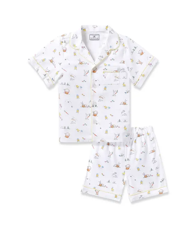 Petite Plume Easter Frolic Twill PJ Short Set
