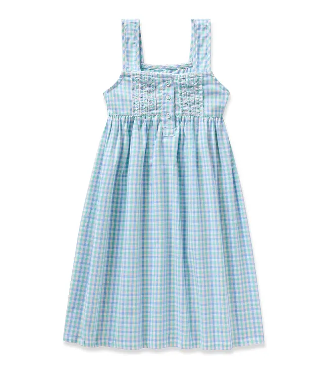 Petite Plume Spring Gingham Twill Charlotte Nightgown