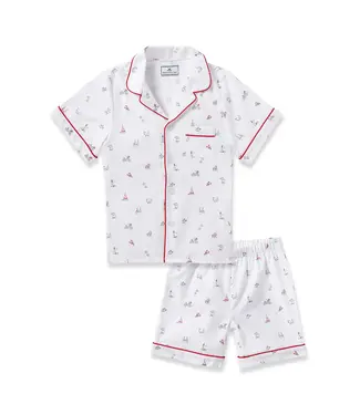 Petite Plume Coastal Charms Twill Short Set PJ