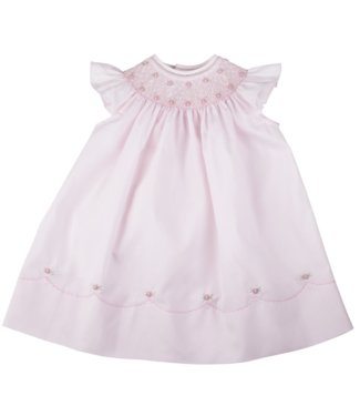 Feltman Brothers Pink Pearl Fly Sleeve Bishop Dress