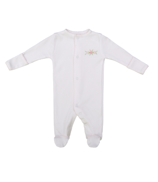 Feltman Brothers White/Pink Blossoms Romper Preemie