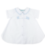 Feltman Brothers White Open Front Daygown w/Train NB