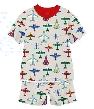 Sara's Prints Jets Short PJ Set