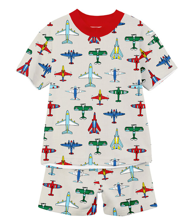 Sara's Prints Jets Short PJ Set