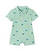 Andy & Evan Green Dino Polo Romper