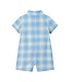 Andy & Evan Blue Plaid Shirtall & Bowtie