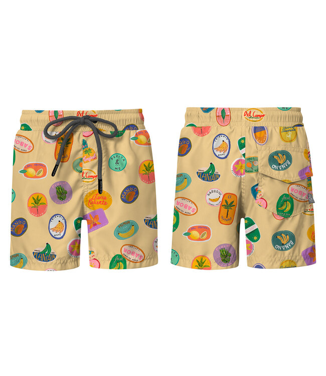 Pepita & Me Plaza De Mercado Amarillo Swim Shorts