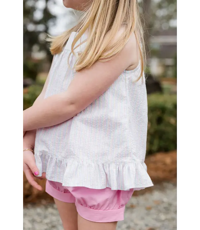 James and Lottie Seersucker Stripe Maggie Bloomer Set