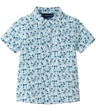 Andy & Evan Palm Trees S/S  Button Down Shirt