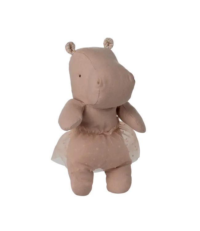 Maileg Safari Friends, Hippo w/Skirt-Soft Rose