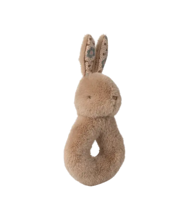 Rabbit Rattle Set - Cream Peach