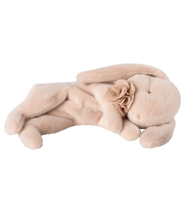 Maileg Sleeping Bunny Plush, Small-Powder