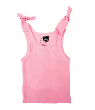 Little Olin Pink Bow Tank Top