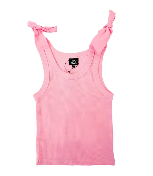 Little Olin Pink Bow Tank Top