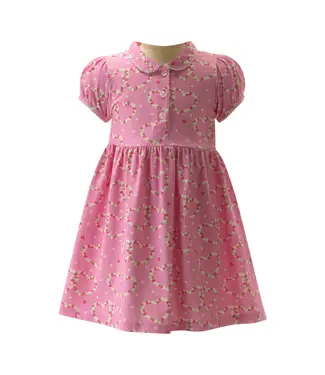 Rachel Riley Pink Daisy Jersey Dress