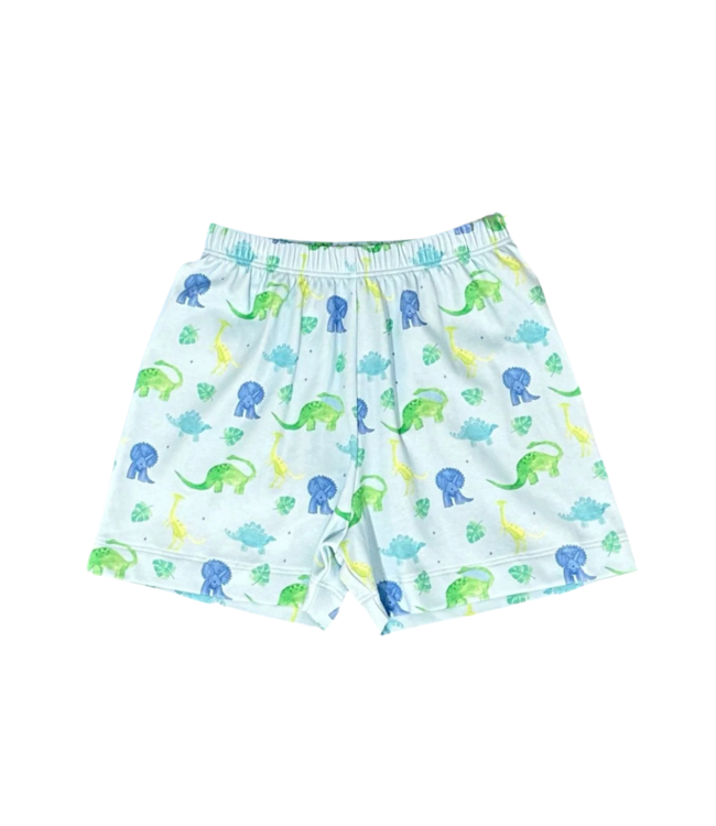 James and Lottie Conrad Knit Shorts-Dinosaur