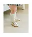 L'amour Shoes Dottie Gold Scalloped Mary Jane