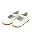 L'amour Shoes Caitlin White Scalloped Mary Jane