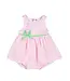 Florence Eiseman Check Seersucker Romper w/Flowers