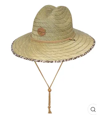 Girls Surf Straw Natural Blaire Hat O/S
