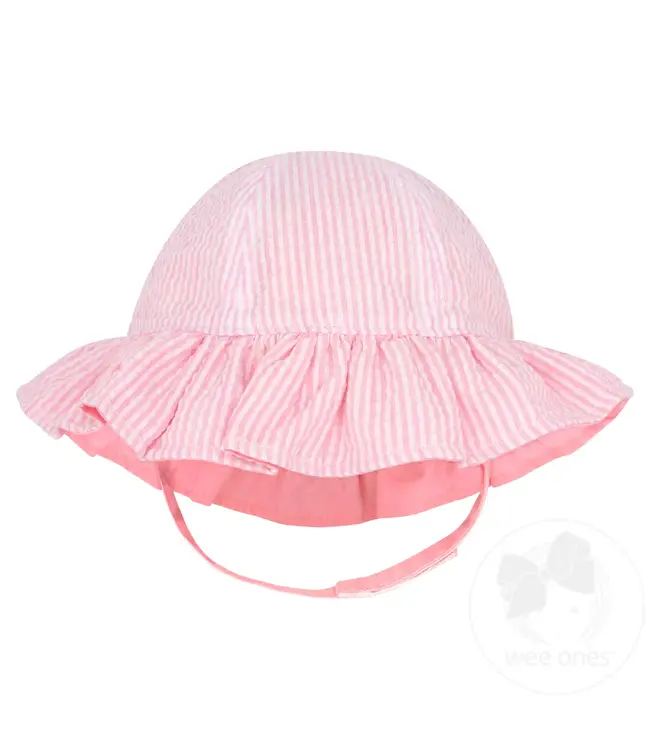 Wee Ones Reversible Ruffle Brim Sun Hat