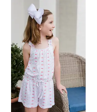 James and Lottie Cherries and Bows Claire Romper