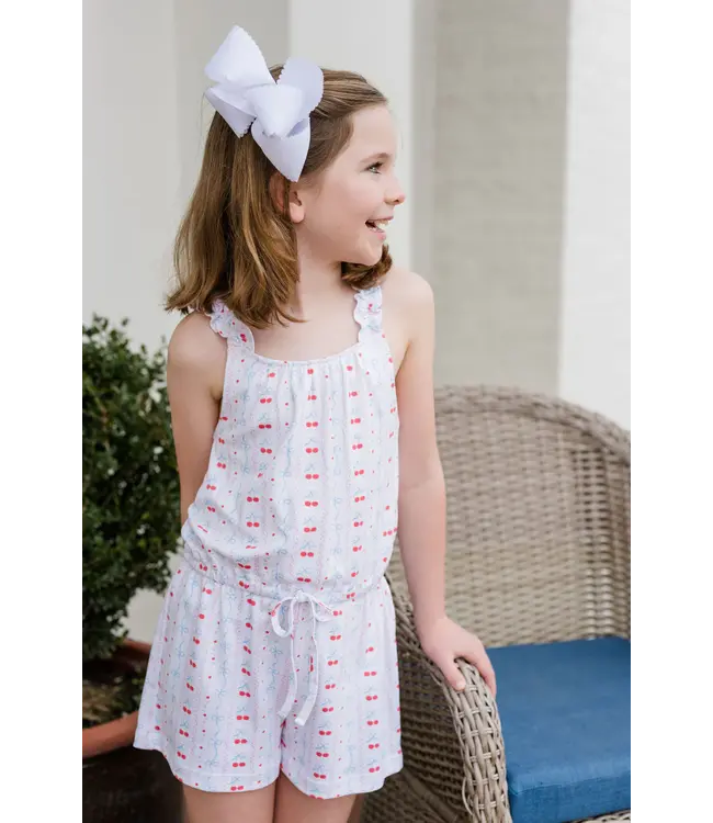 James and Lottie Cherries and Bows Claire Romper