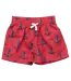 Pink Chicken Red Nautical Anchors Swim Trunks