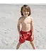 Pink Chicken Red Nautical Anchors Swim Trunks