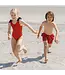 Pink Chicken Red Nautical Anchors Shelly Swimsuit
