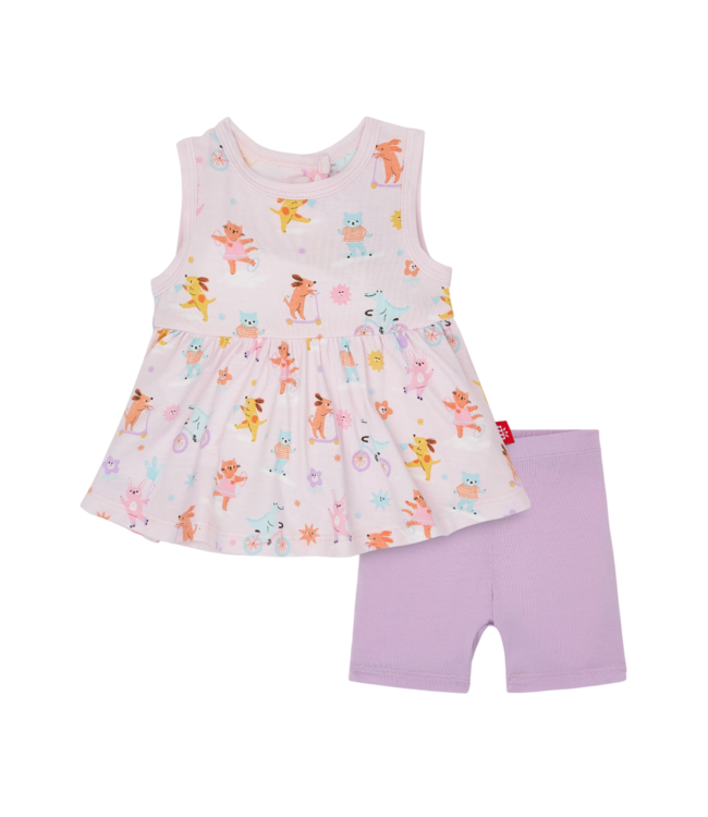 Magnificent Baby Playground Pals Modal Sleeveless Top & Shorts