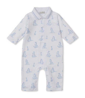 Kissy Kissy Lt. Blue Giraffe Grace Playsuit