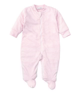 Kissy Kissy Pink Stripes Footie w/Zip