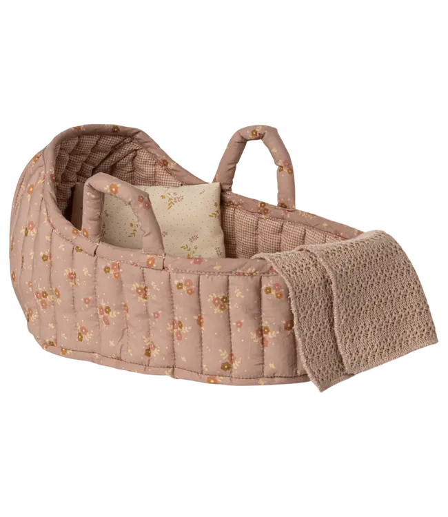 Maileg Carry Cot, Large-Rose