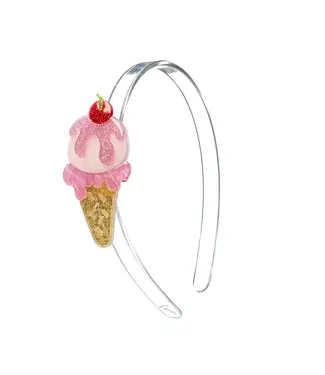 lilies&roses Ice Cream Pink Glitter Headband