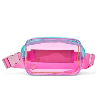 Iscream Color Block Clear Belt Bag