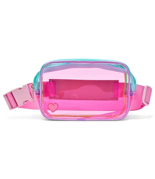 Iscream Color Block Clear Belt Bag